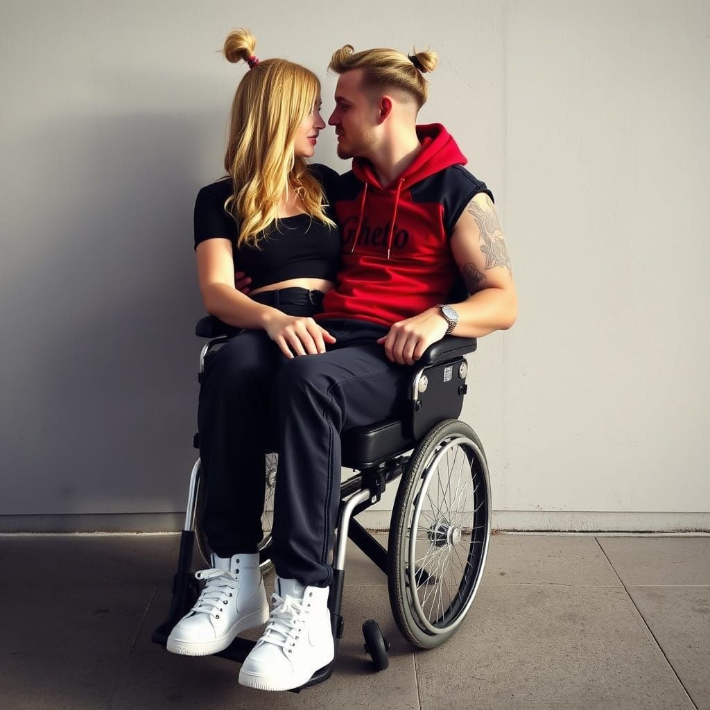 Love in the City: Intimate Moment of a Couple