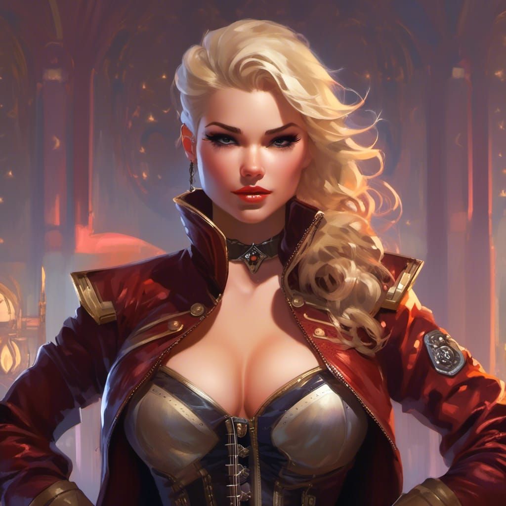 Muscular Tomboy in Anime Style by Studio Trigger