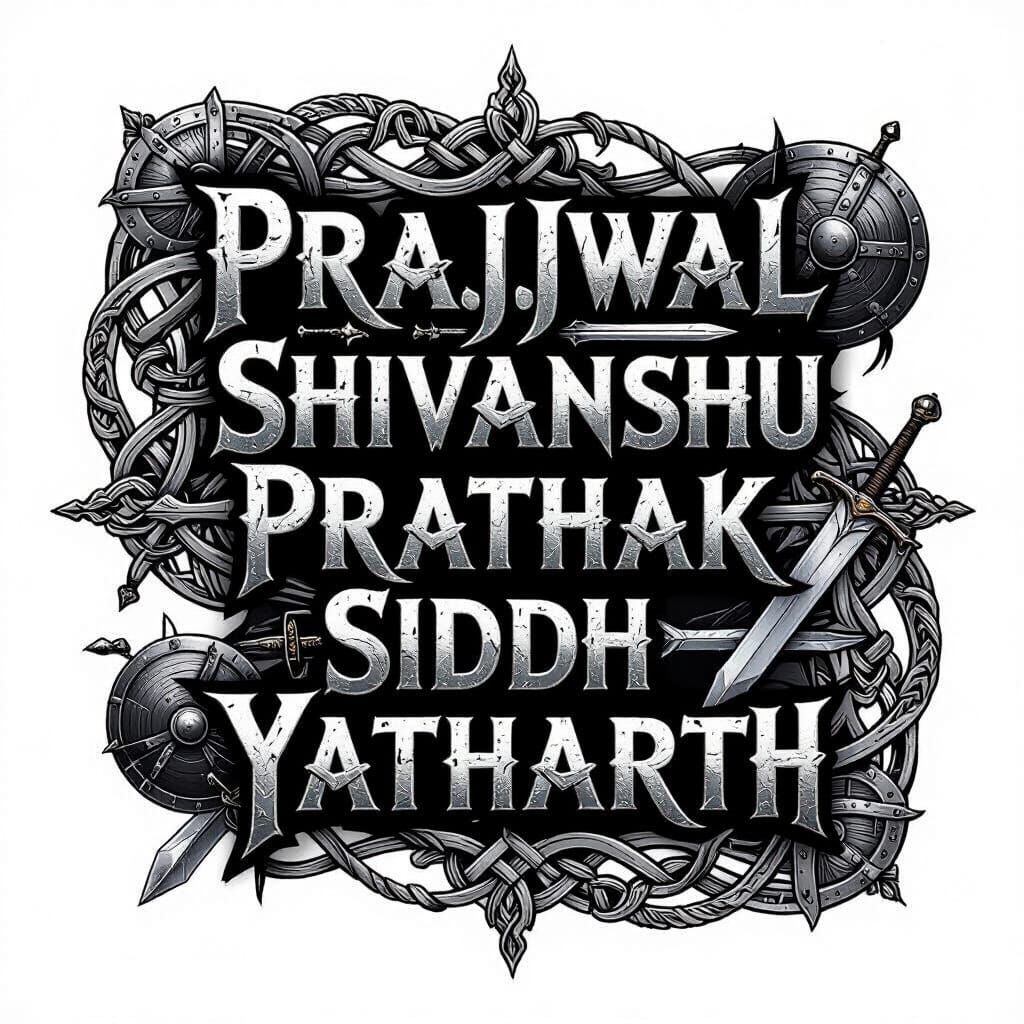 Warrior Names Banner in Dark Fantasy Concept Art