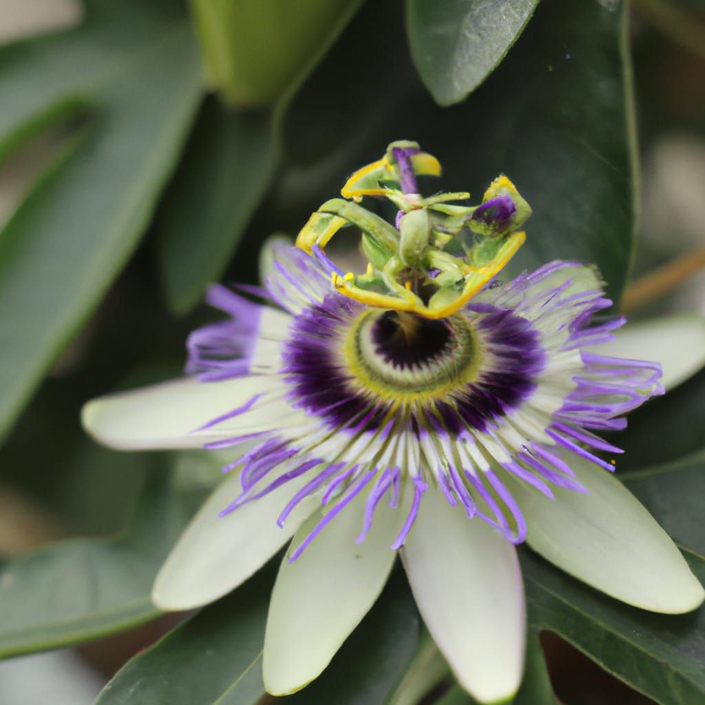 Photorealistic Passion Flower in Natural Light