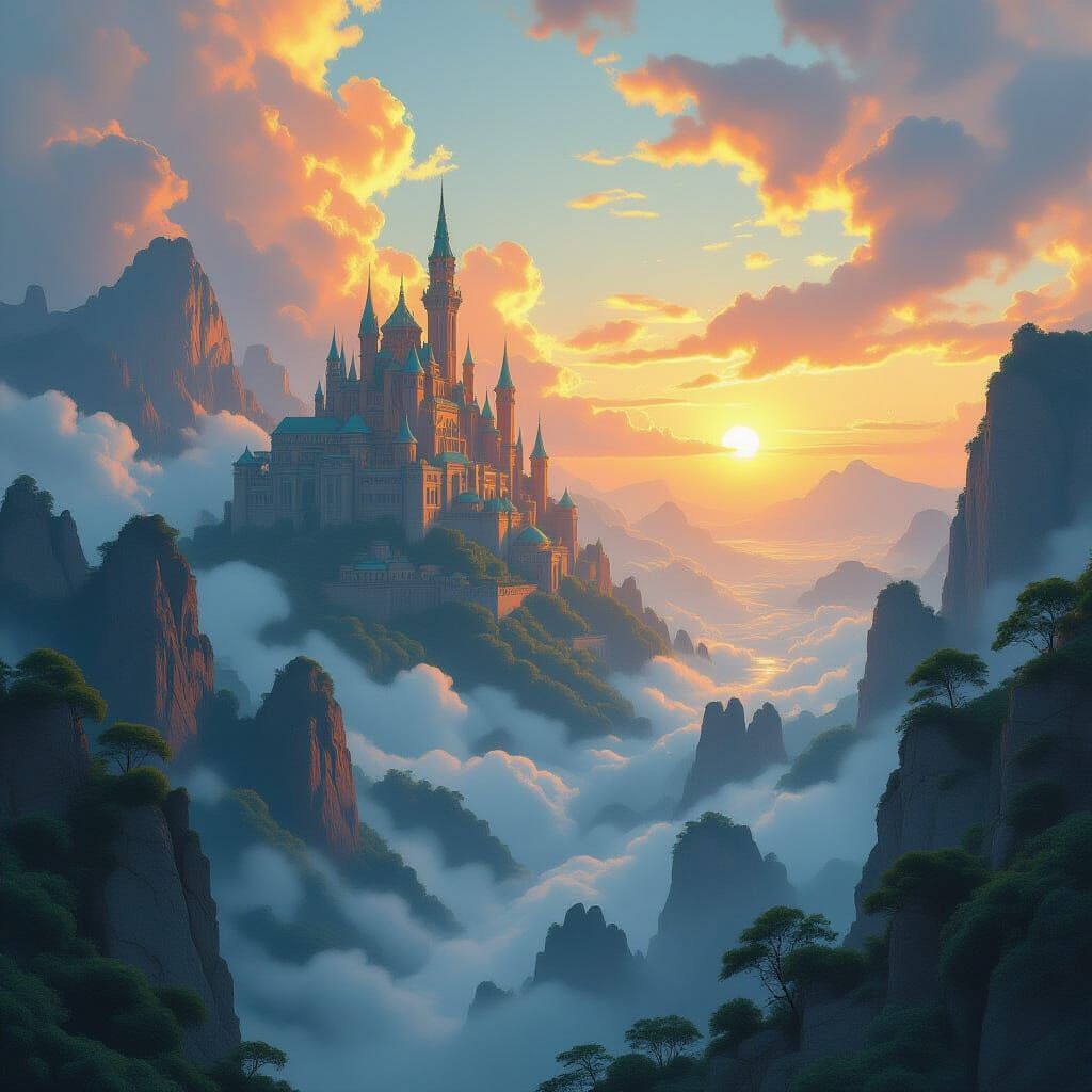 Epic Fantasy Landscape Concept Art