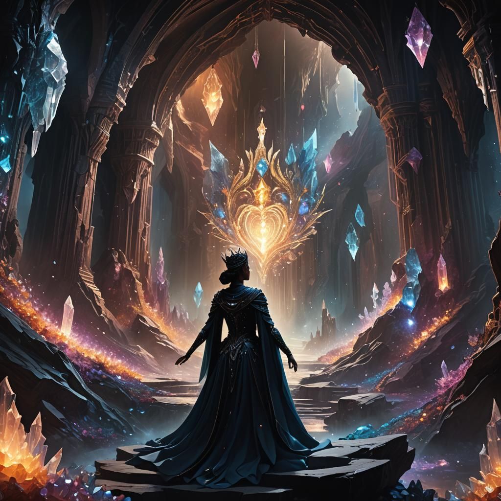 Queen Zaril Reaches the Heart of Time: Matte Painting