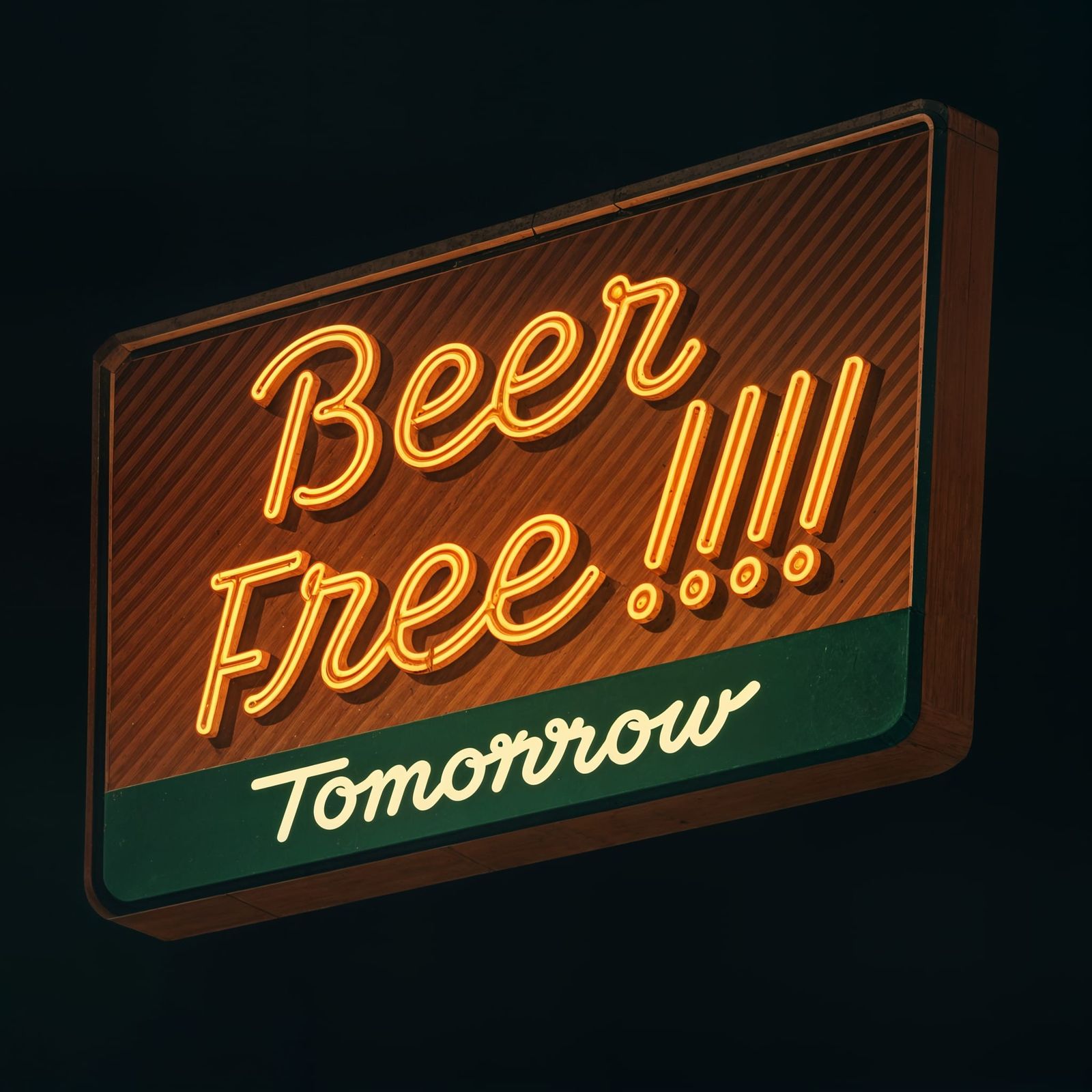 Giant Billboard Advertising Beer Freedom Tomorrow