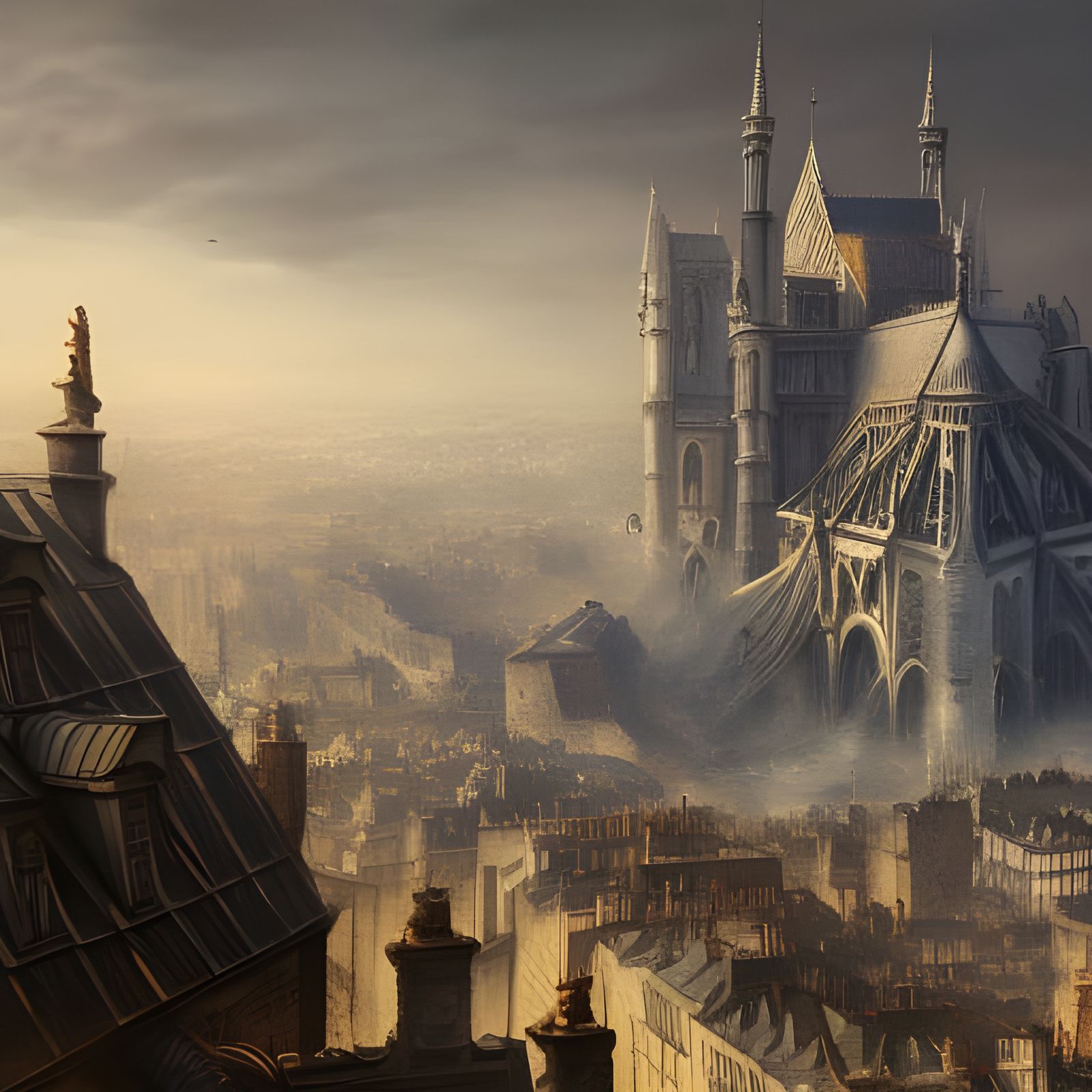The Siege of Paris: Detailed Matte Painting