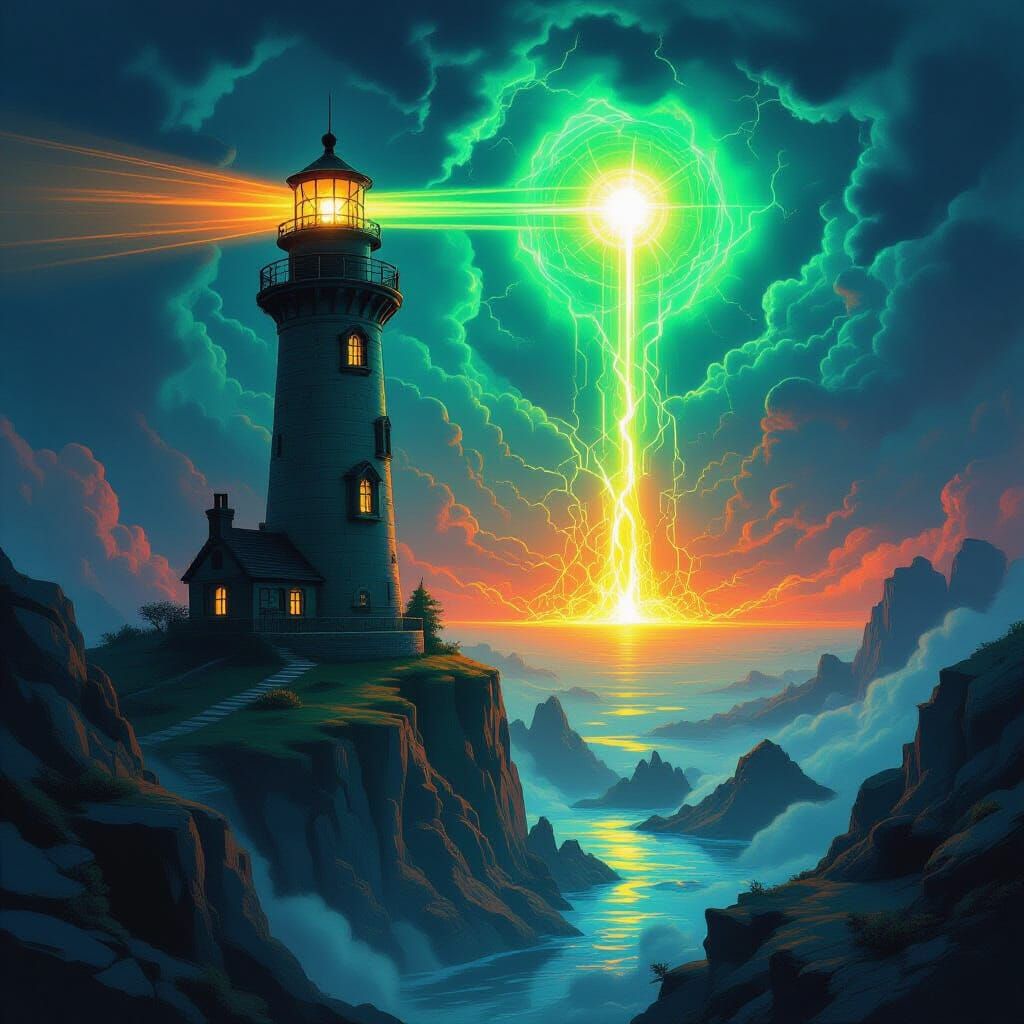 Underground Lighthouse Illuminates a Dimensional Portal