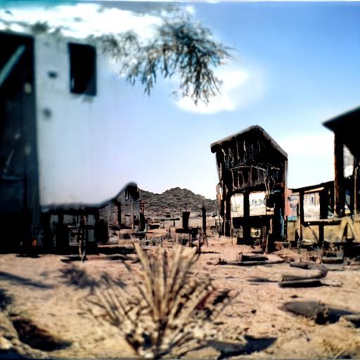Desert Ghost Town Landscape