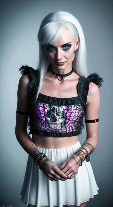 Evil Smile Portrait in Fantasy Country