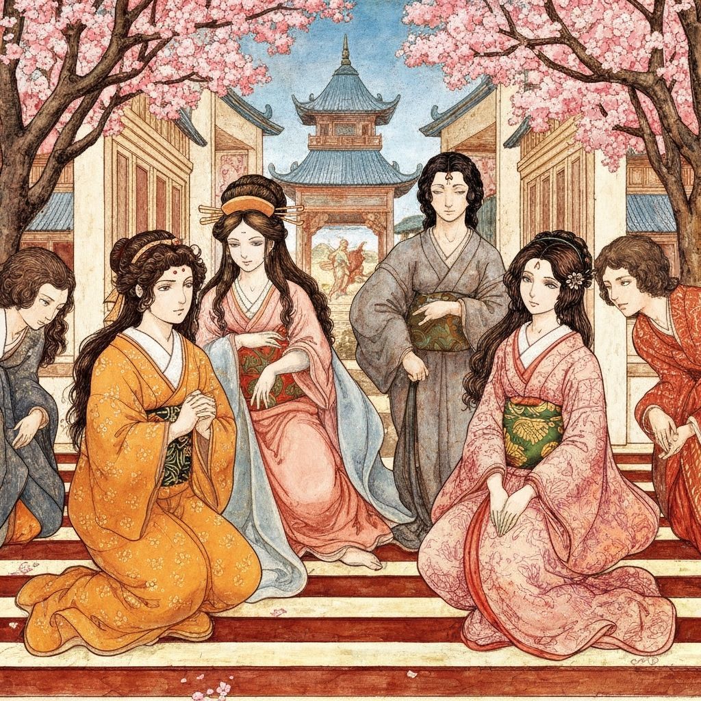Marriage of the Virgin Reimagined in Japanese Manga Style