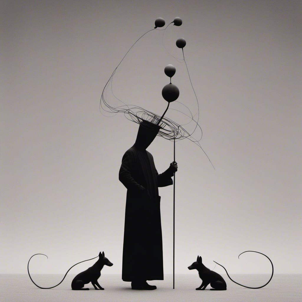 Diabolo and Satanas in Monochrome Style