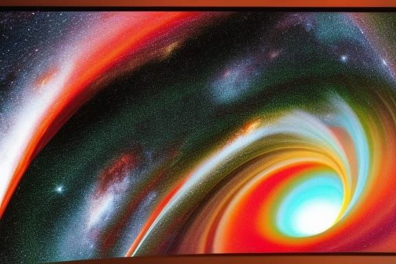 Black Hole Swallowing Universe: Hyperrealistic Digital Art