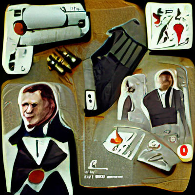 Modern Spy in High-Tech Cyberpunk Environment