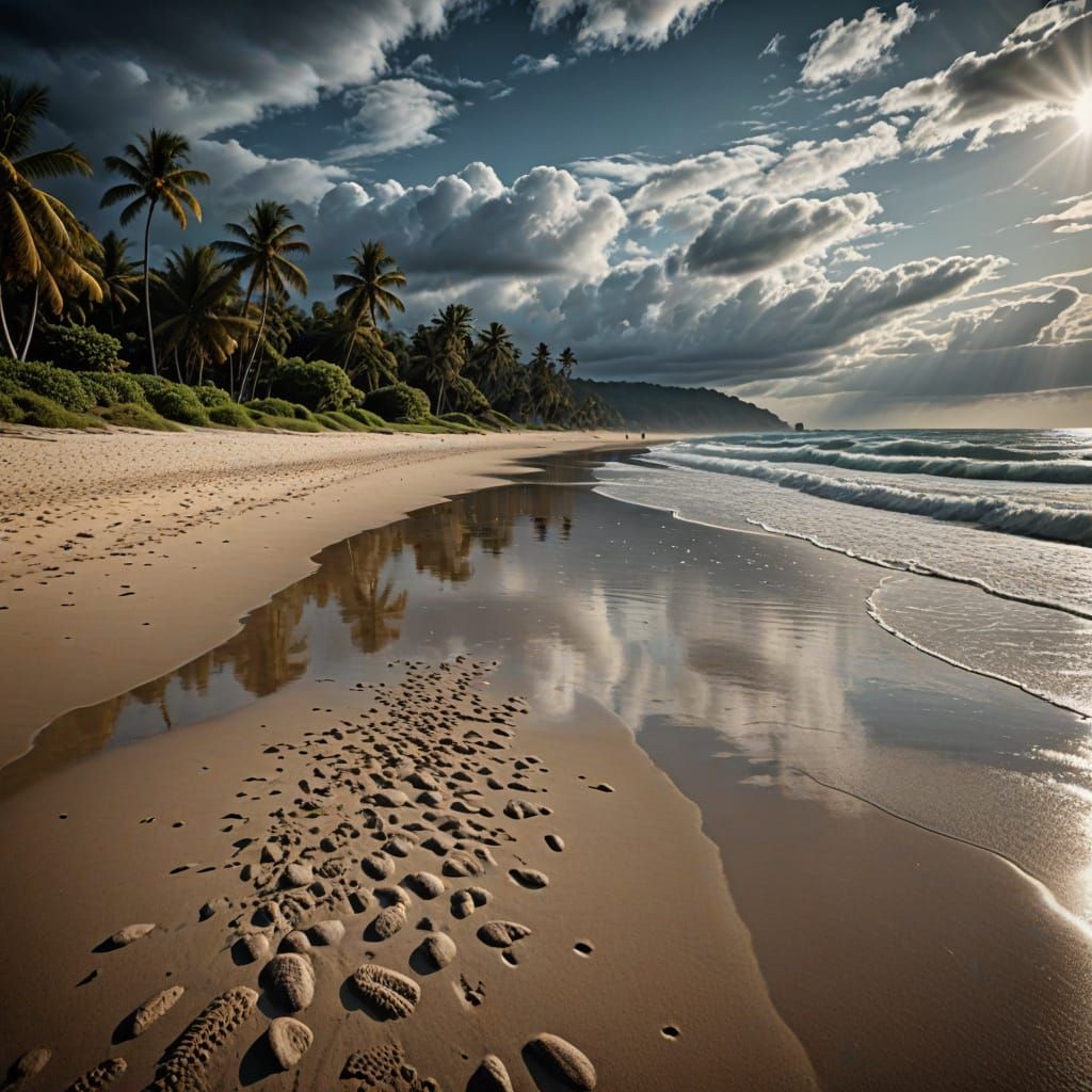 Serenity by the Ocean in Vibrant Color