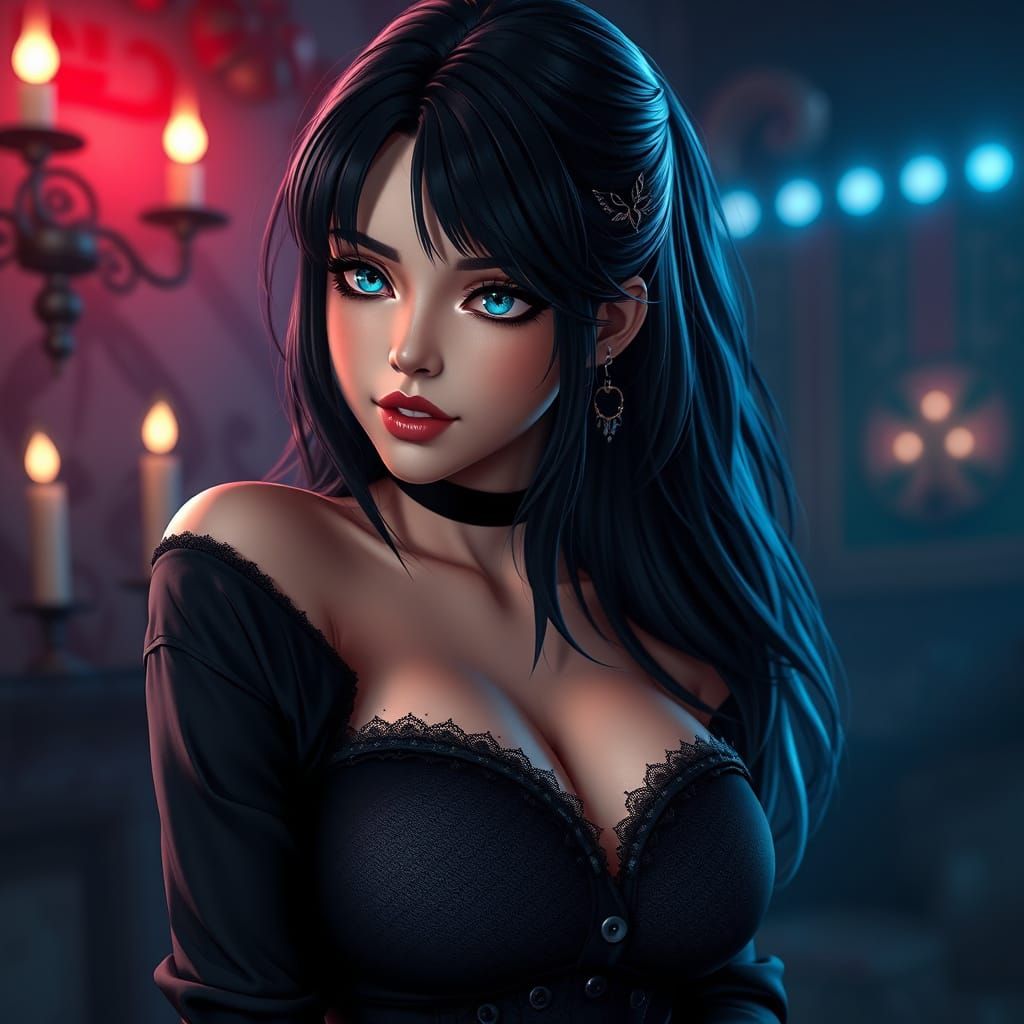 Gothic Goddess in 8k Resolution
