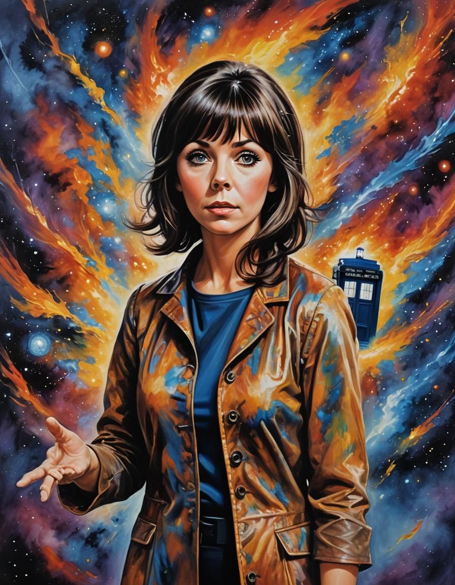 Zoe Heriot in Time Vortex, Impasto Style