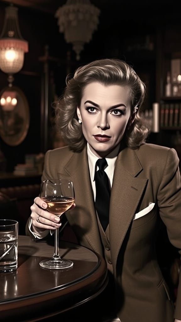 Gumshoe in Whiskey Bars, Inspired by Film Noir