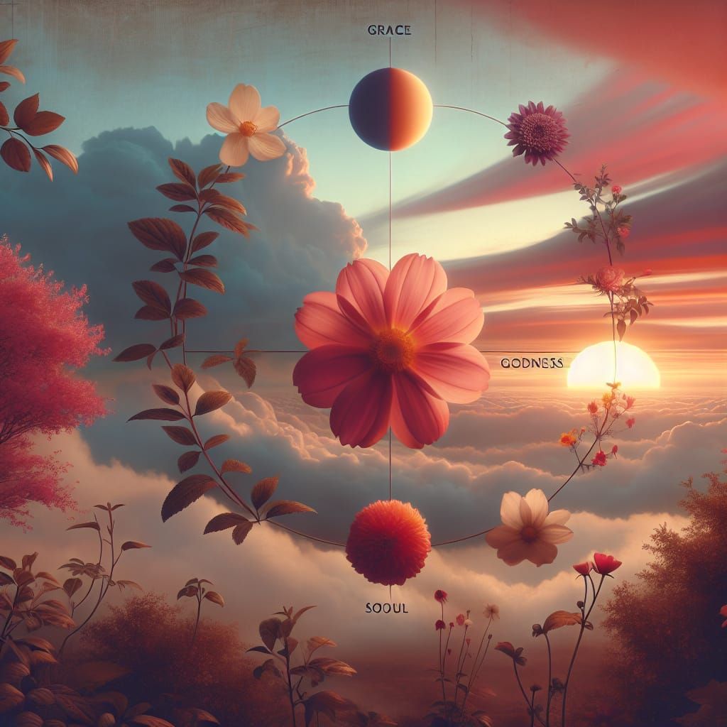 Ethereal Sunset Tribute in Gentle Hues