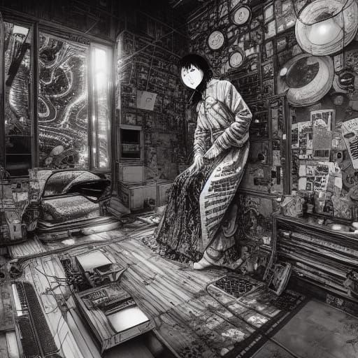 Surreal Brainwashing Machine in Psychedelic Pop Art Style