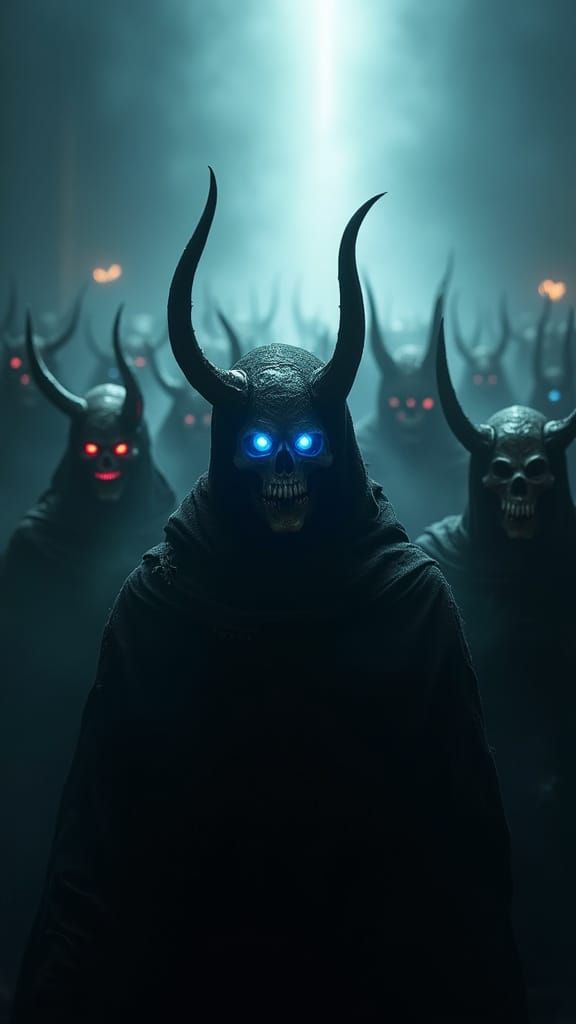 Monstrous Legion Emerges from Darkness in Cyberpunk Style