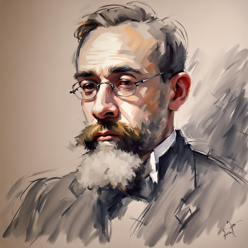 Impressionistic Portrait of the Kindest Man