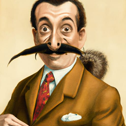 Surreal Squirrel Hybrid with Moustache