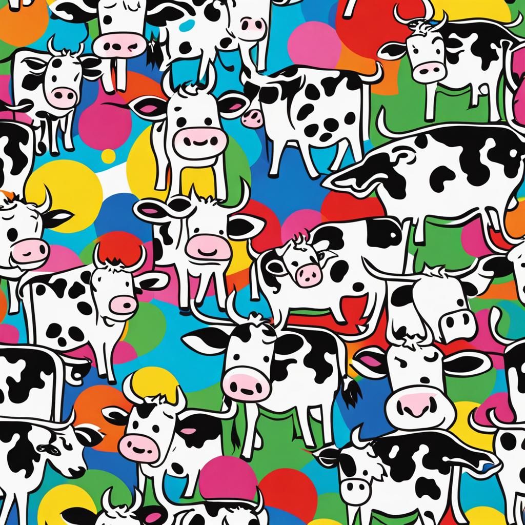 Cows at a Rave Party: A Surreal Scene