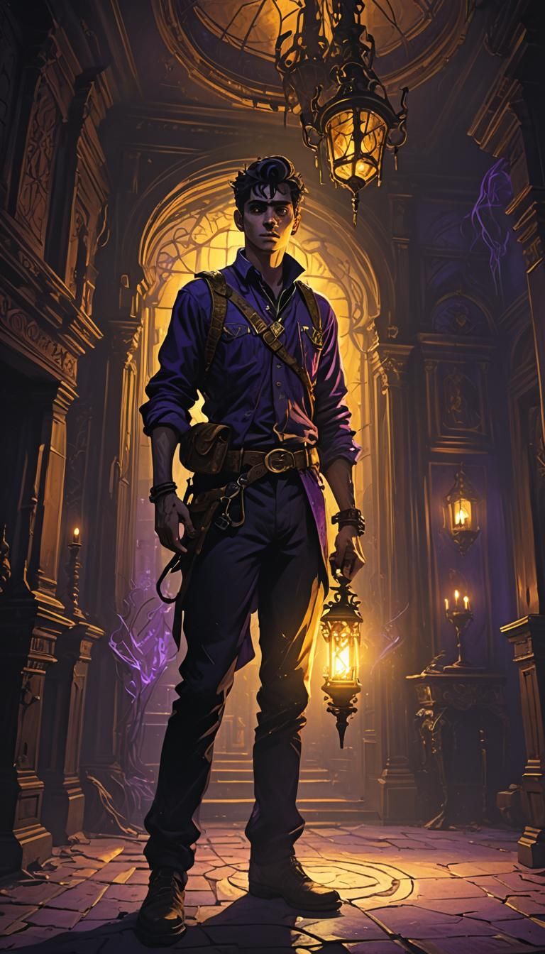 Dark Mansion Path Illuminated: A Dark Fantasy Concept