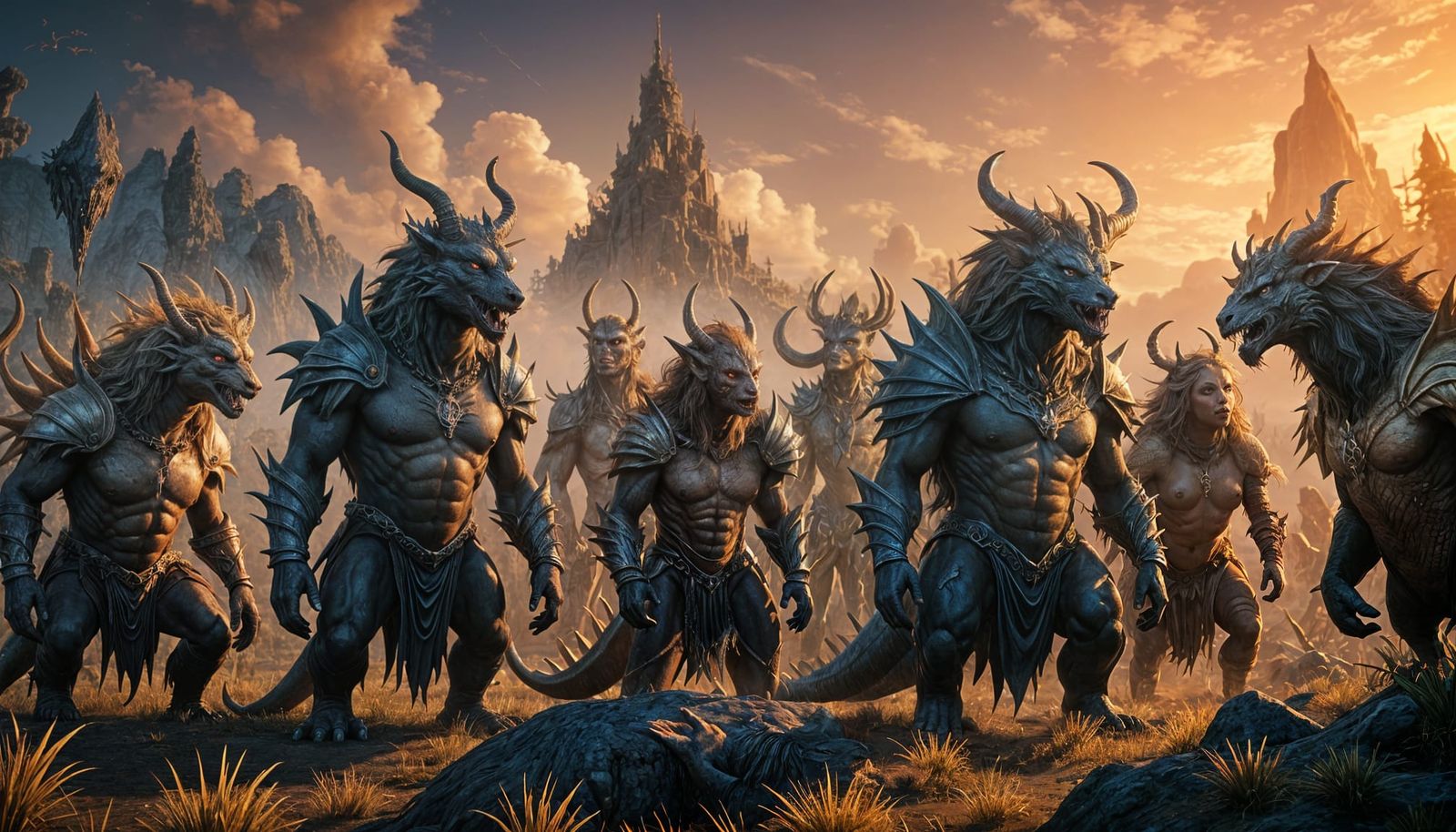 Mythical Creature Horde Ready for Battle