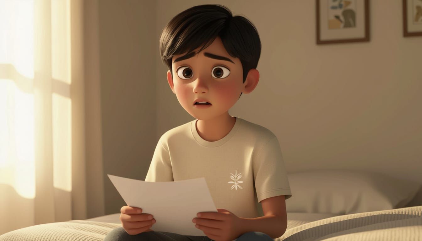 Realistic 3D Portrait of Boy in Pixar Style