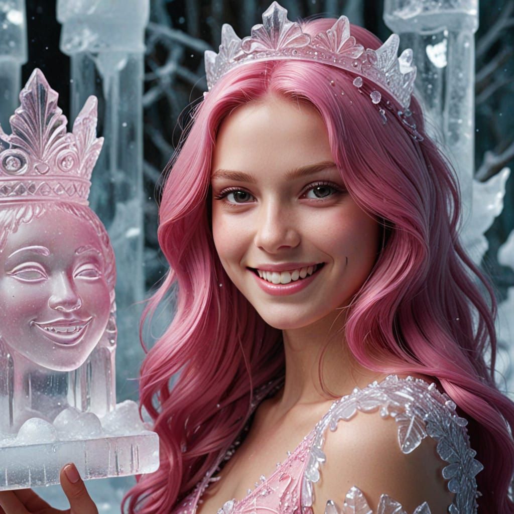 Enchanting Queen of the Mysterious Ice Palace