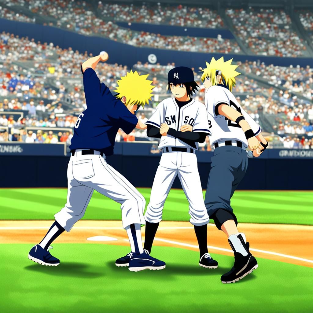 Naruto vs Sasuke: Baseball Game at Yankee Stadium