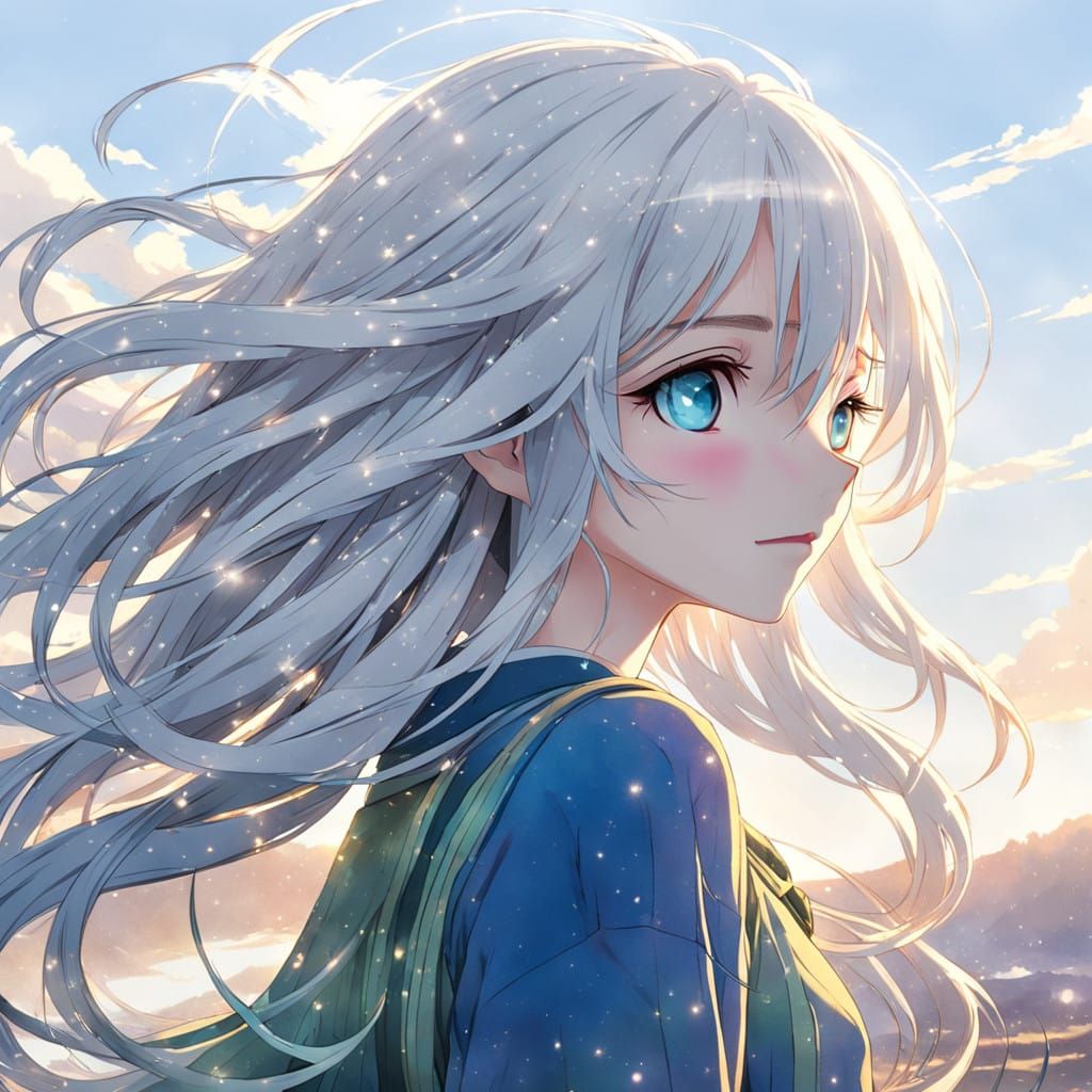 Anime Girl in Peaceful Tranquility