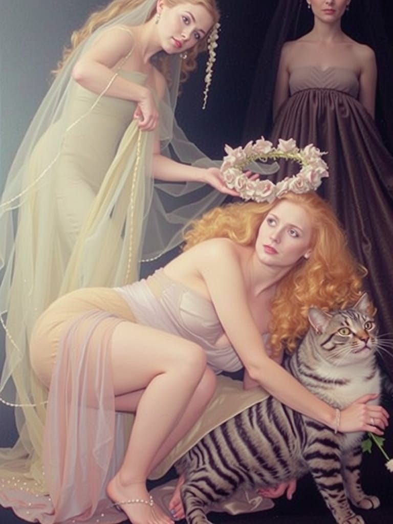 The crowning of the happy cat 1