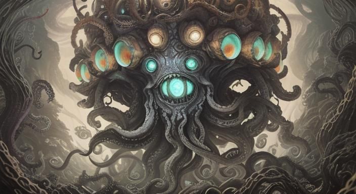 Cthulhu in a Jar: Underwater Streetwear Art