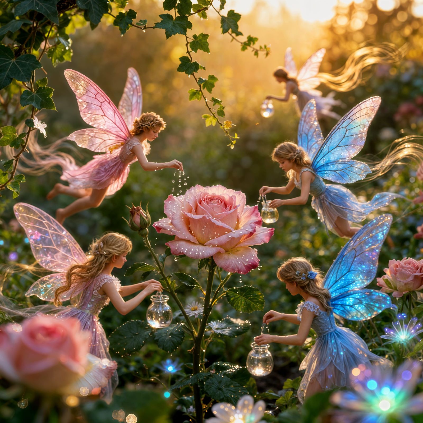 Who will water the flowers?