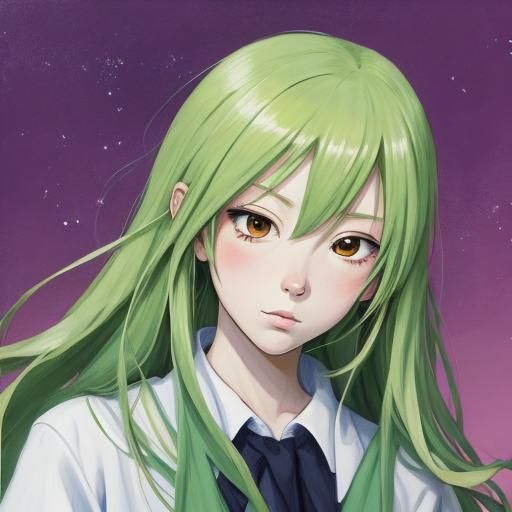 Anime Style AI Generated Portrait
