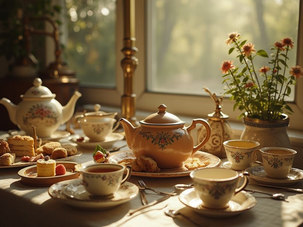 Tea Party Dreams in Steampunk Hues