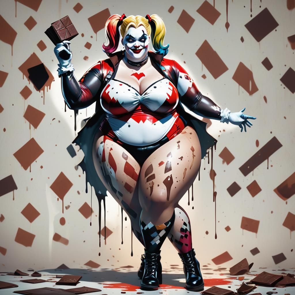 Morbidly Obese Harley Quinn Concept Art