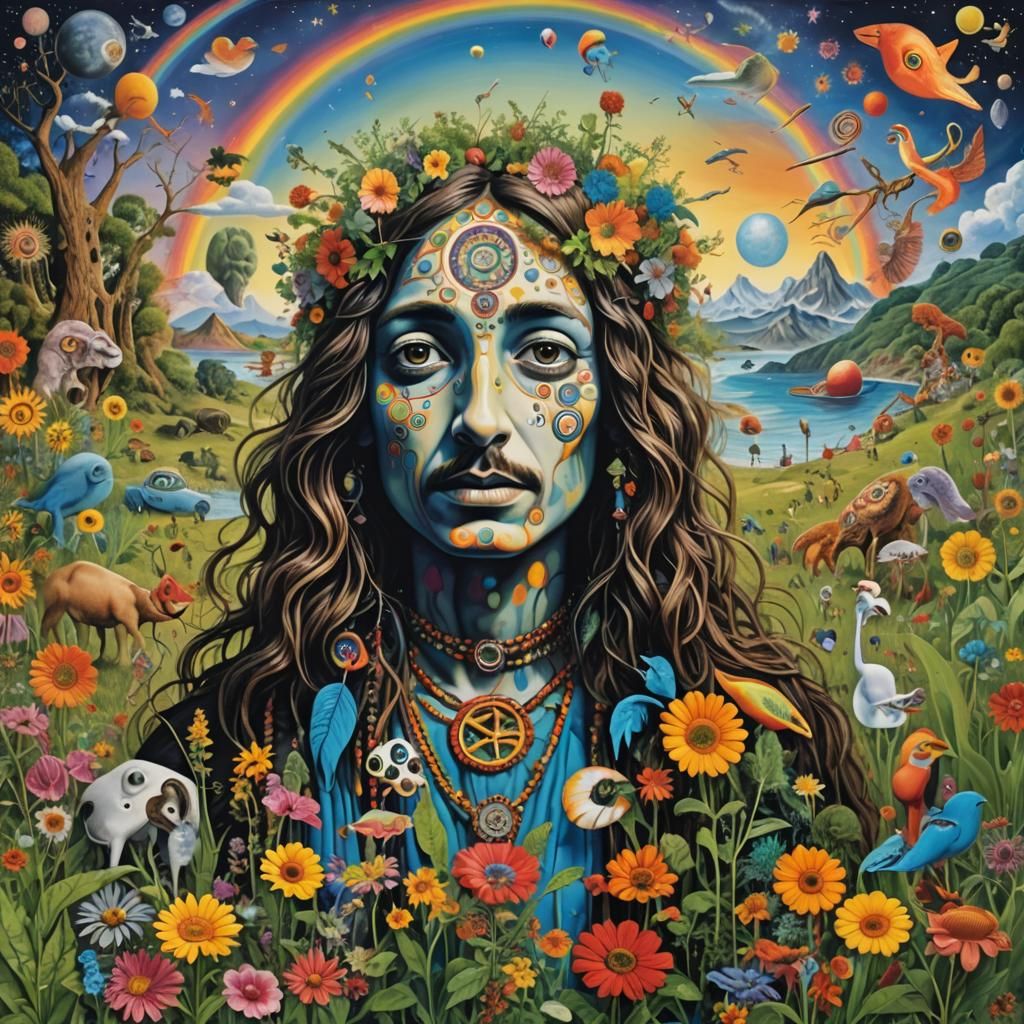 Psychedelic Surrealism: A Hippy Dreamscape