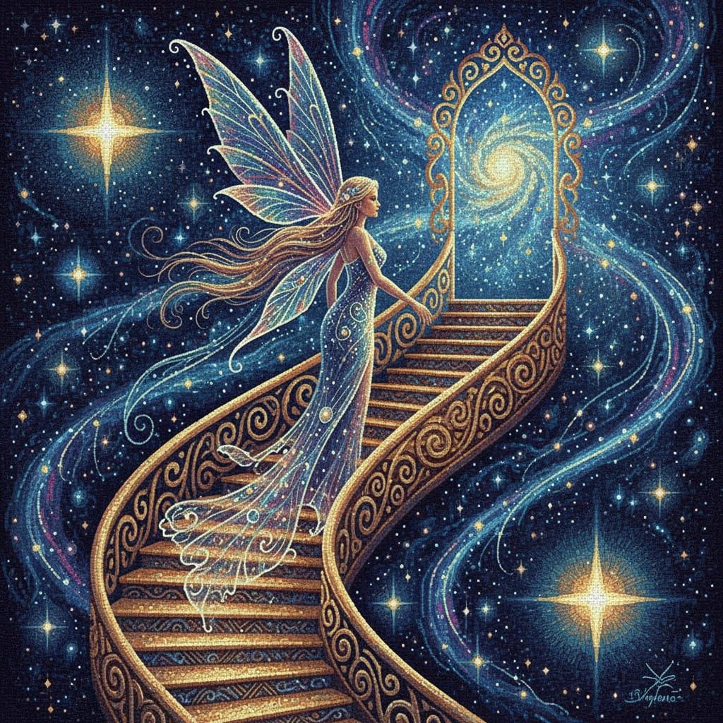 Ethereal Fairy Ascending to Starry Realm