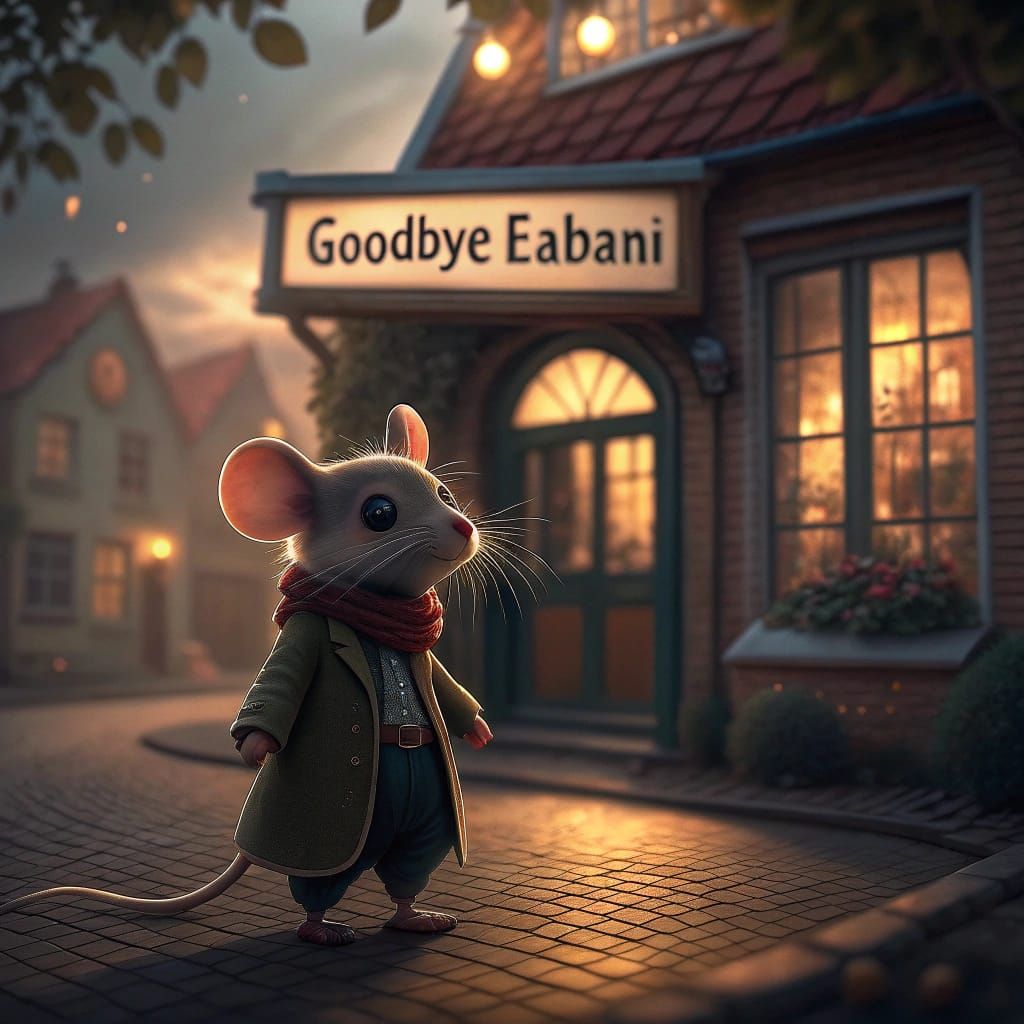 Cinematic Moment of Farewell in Dutch Landscape