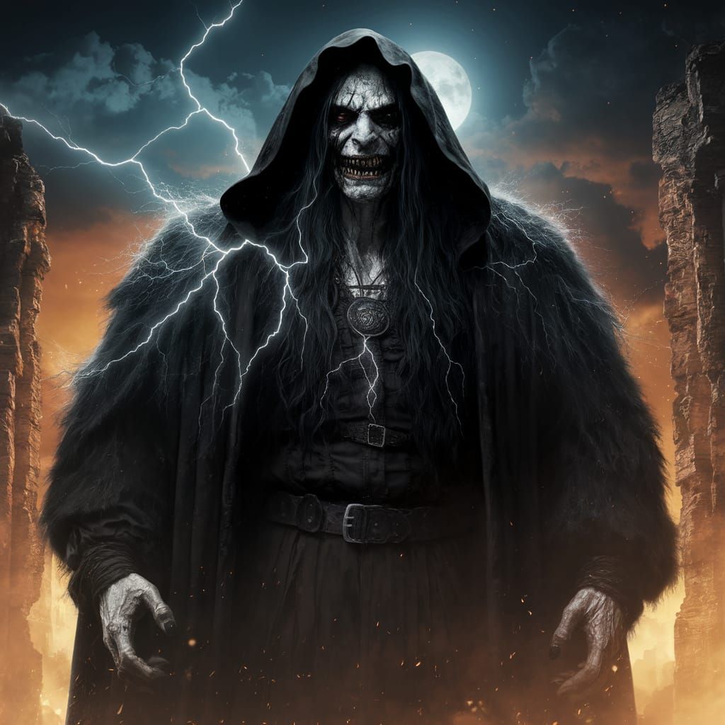 Cosmic Dark Lord Emerges in Ruined Tower