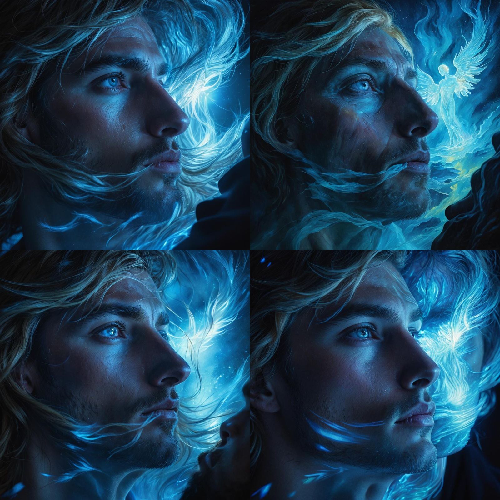 Romantic Portrait of Two Handsome Men