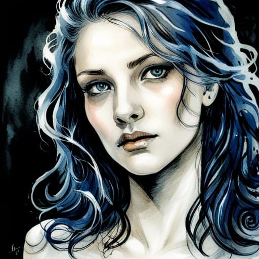 Ghost of a Student Lady in Dark Academia Park