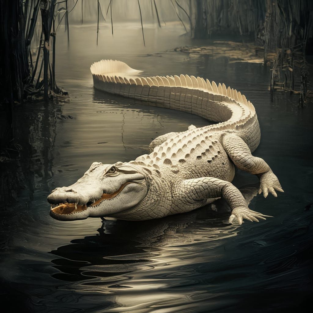 Albino Alligator