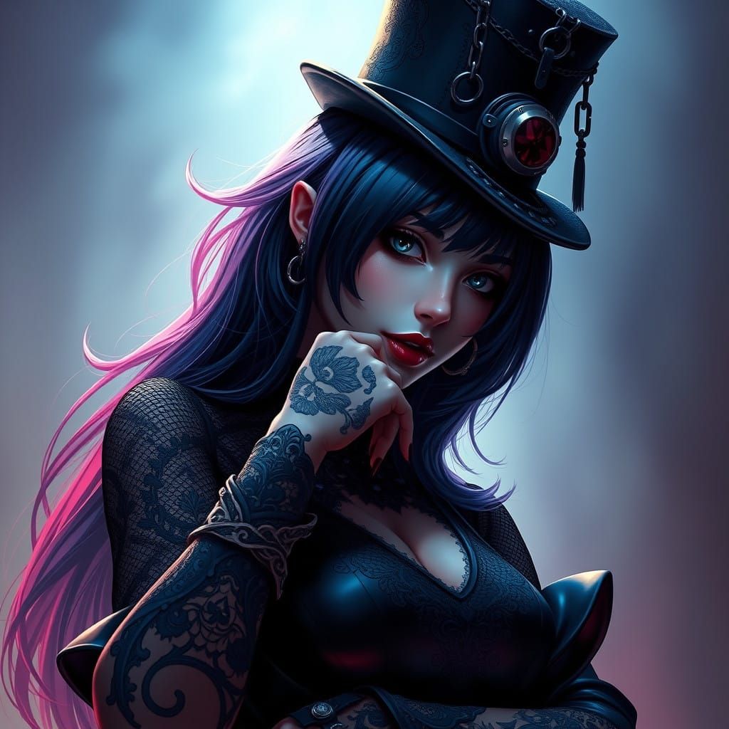 Gothic Goddess of Mystery and Allure