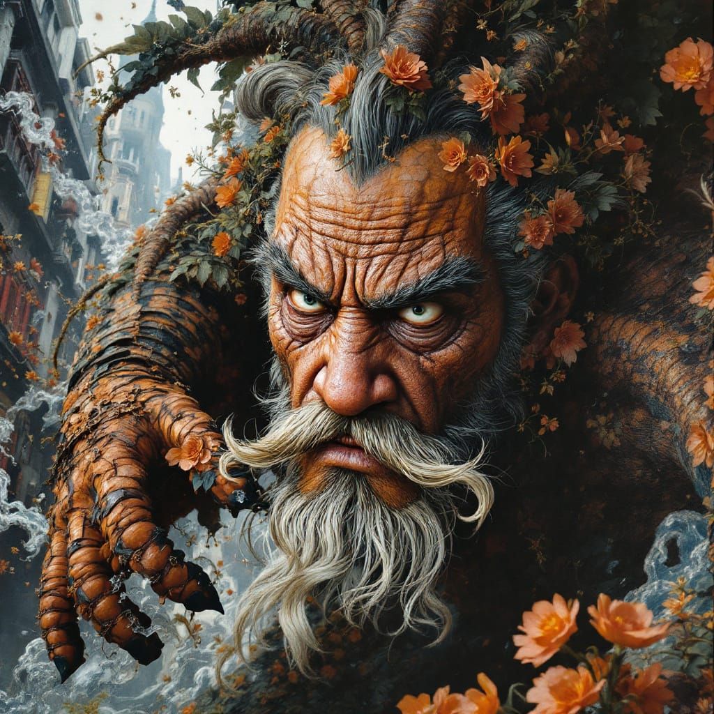 Cinematic Photo Inspired by Yokai and Girodet