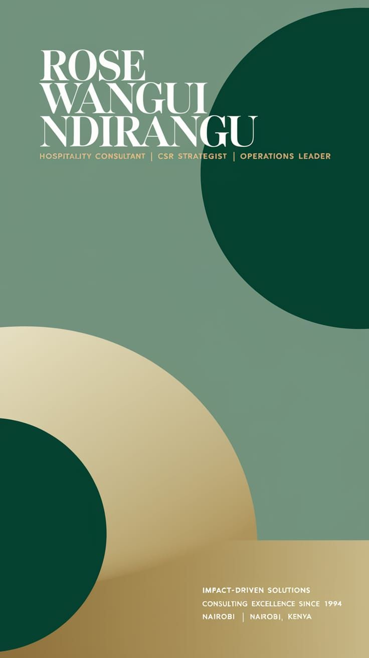 Design a modern maximalist  portfolio cover with a sage gree...