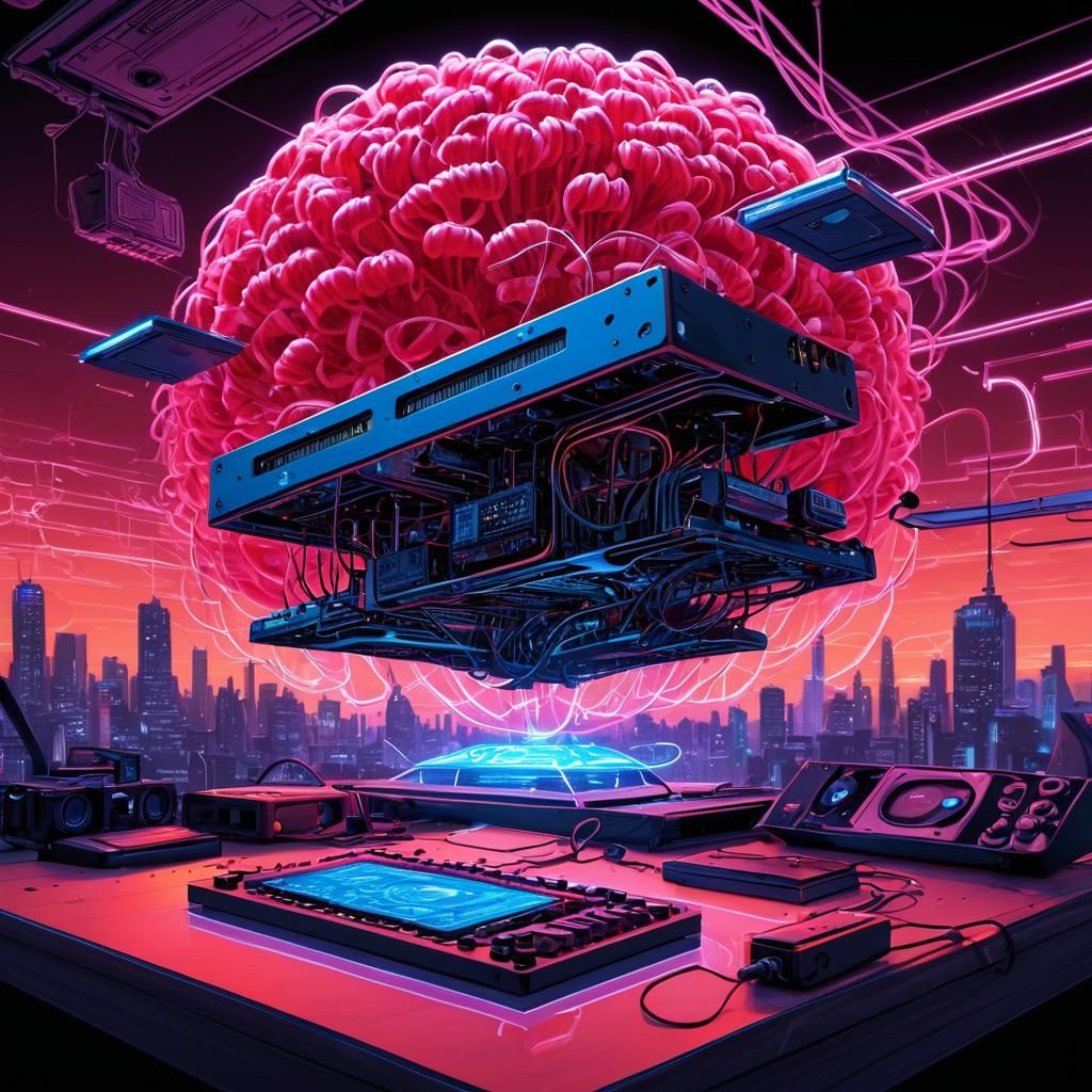 Raspberry Pi in Dark Academia Cassette Futurism