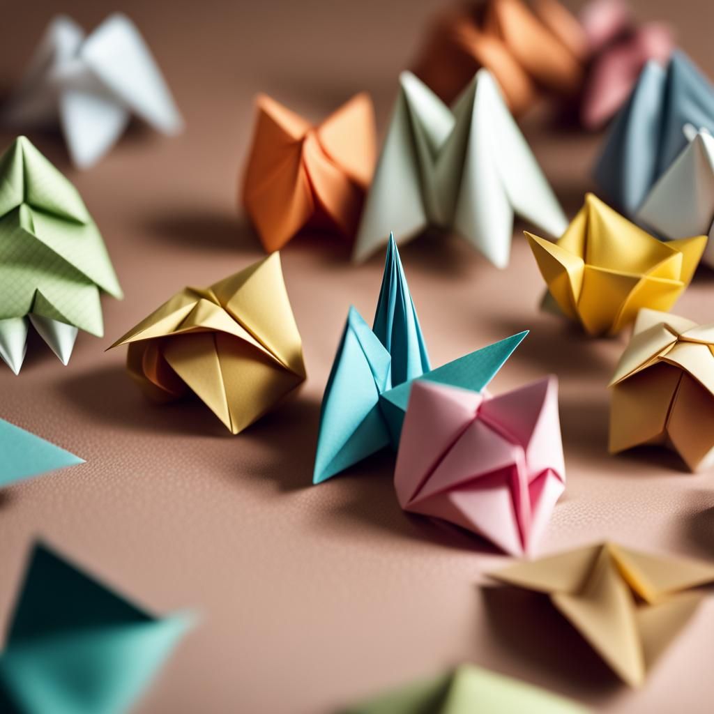 Homesick Dream: Origami Papercraft in Soft Focus