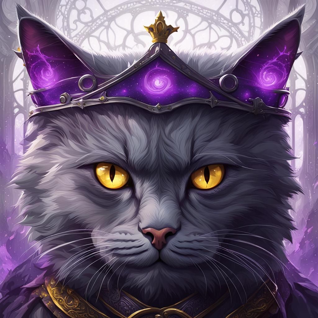 Cat King of Satanic Horror: Dark Fantasy Art